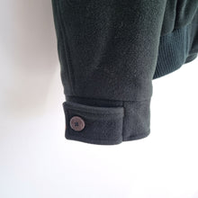 Load image into Gallery viewer, Vintage St Michael  Bomber Jacket XL M&amp;S Men Pure New Wool Dark Green Coat
