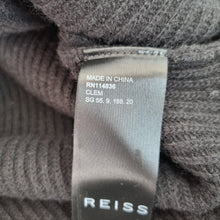 Load image into Gallery viewer, Reiss Sleeveless Jumper Cashmere Wool Knit Black Roll Neck Ribbed TopLarge
