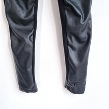 Load image into Gallery viewer, Karen Millen Faux Leather Leggings Black UK 8 Trousers High Rise Stretch Biker
