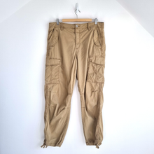 Load image into Gallery viewer, M&amp;S Cargo Trousers Beige UK 16 Reg Utility Jogger Combat Pants Chinos Stone
