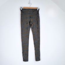 Load image into Gallery viewer, Spanx Leggings Camo Print Khaki Green High Waist Full Length Stretch Medium
