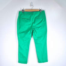Load image into Gallery viewer, Boden Trousers Cigarette Slim Fit Green Cotton Stretch Chinos Mid Rise Work 18

