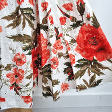 Load image into Gallery viewer, M&amp;S Per Una Midi Skirt UK 12 Floral Broderie Anglaise Cotton A Line White Boho
