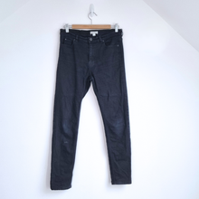 Load image into Gallery viewer, Whistles Black Skinny Jeans Mid Rise Stretch Denim W30 Minimalist Capsule
