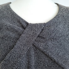 Load image into Gallery viewer, Jasper Conran Shift Dress Grey Textured  UK 12 Sleeveless Work Office Tweed

