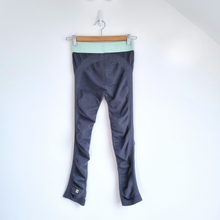 Load image into Gallery viewer, Sweaty Betty Leggings Grey Ruched Legs 7/8 Length Stretch Gym Cotton Blend Small
