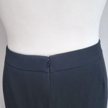 Load image into Gallery viewer, Jaeger Black Skirt Pencil UK 16 Tulip Pockets Pleated Lined Capsule Work Office
