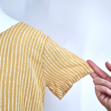 Load image into Gallery viewer, Made in Italy Tunic Dress 100% Cotton One Size Yellow Pockets Beach Casual Lagen
