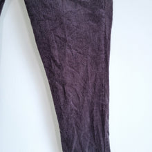 Load image into Gallery viewer, The White Company Corduroy Trousers UK 8 Dark Grey Slim Leg Ankle Zip Jeans
