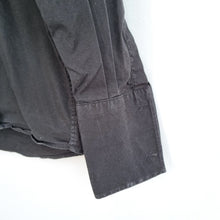 Load image into Gallery viewer, Reiss Mens Formal Shirt Black Cotton Large Smart Long Sleeve Button Double Cuff

