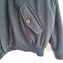Load image into Gallery viewer, Vintage St Michael  Bomber Jacket XL M&amp;S Men Pure New Wool Dark Green Coat
