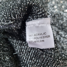 Load image into Gallery viewer, Vintage Richards Jumper Metallic Sparkle Embellished UK 14/16 Silver Grey Knit
