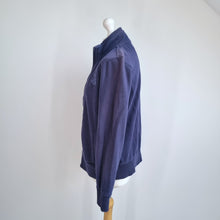 Load image into Gallery viewer, M&amp;S Zip Up Sweatshirt Jacket UK 14 Women Blue Casual Athleisure Fleece Lined
