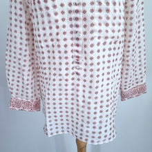 Load image into Gallery viewer, Vanessa Bruno Blouse Tunic UK 10 Paisley Print 100% Cotton Cream Red Top Boho
