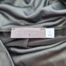 Load image into Gallery viewer, Mint Velvet Leggings Black Faux Leather Look High Rise Stretch Small Short
