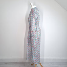 Load image into Gallery viewer, Country Collection Shirt Dress UK 14 Midi Belted Abstract Print Pockets Cotton
