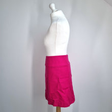 Load image into Gallery viewer, Hobbs London Mini Skirt Hot Pink UK 14 100% Wool Lined A Line Work Office
