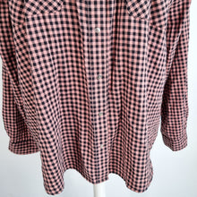 Load image into Gallery viewer, Next Checked Shirt Pink Black UK 20 Plaid Flannel 100% Cotton Lumberjack Blouse
