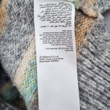 Load image into Gallery viewer, JD Williams Jumper Roll Neck Striped UK 8 10 Grey Soft Knit Winter Cosy Pastel
