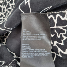Load image into Gallery viewer, Whistles Dress Pockets Black White Floral Print Tunic Shift Oversized Small

