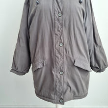 Load image into Gallery viewer, Holmewood Padded Puffer Coat UK 20 Grey Removable Hood Winter Jacket Parka Plus
