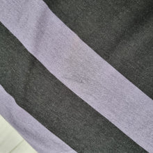 Load image into Gallery viewer, ASOS Design Maxi Dress UK 12 Black Purple Striped Long Sleeves T-shirt Grunge
