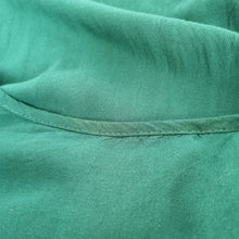 Load image into Gallery viewer, Soaked In Luxury Dress Green Faux Wrap Small Sleeveless Elastic Waist Casual
