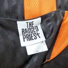 Load image into Gallery viewer, The Ragged Priest Dress Black Orange Striped Slip Small Strappy Mini District
