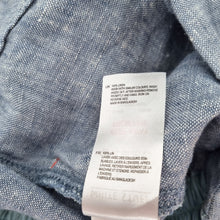 Load image into Gallery viewer, White Stuff Trousers 100% Linen 10 Light Blue Pleated Elastic Waist High Rise
