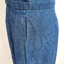 Load image into Gallery viewer, COS Denim Dress Shift 12 Dark Blue 100% Cotton Pockets Work Knee Length Office
