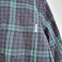 Load image into Gallery viewer, Carhartt Men&#39;s Check Shirt Bell Plaid Thick 100% Cotton Navy Long Sleeves Medium
