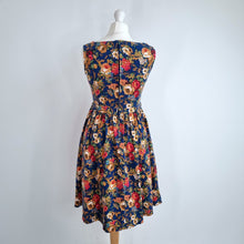 Load image into Gallery viewer, Lindy Bop Dress Floral Print A Line Pockets Multicoloured Occasion Retro 10
