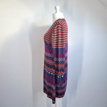 Load image into Gallery viewer, Joe Browns Fairisle Dress UK 18 Jumper Knitted A Line Long Sleeves Casual Work
