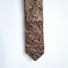 Load image into Gallery viewer, Disney Goofy Silk Tie Mickey &amp; Co Character Pose Novelty Vintage Cartoon Necktie
