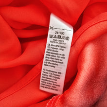 Load image into Gallery viewer, Monsoon Coral Cocktail Dress NEW Size 16 Could Shoulder Frills Lined Midi Party
