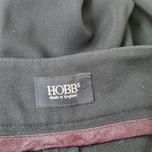 Load image into Gallery viewer, Hobbs Wide Leg Trousers UK 14 Black 100% Virgin Wool Tailored  Work Smart Office
