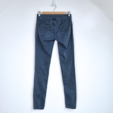 Load image into Gallery viewer, Noa Noa Jeans Skinny Size 26 Low Waist Grey Biker Stretch Zips Trousers Y2K
