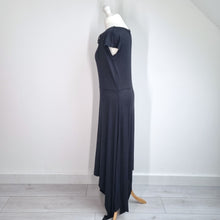 Load image into Gallery viewer, Killstar Dress Maxi Black XL Witchy Gothic Asymmetric Lace Up Nightwane Party
