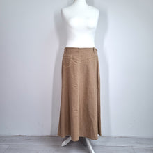 Load image into Gallery viewer, Per Una Midi Skirt 18 NEW M&amp;S Beige Stretch Maxi A Line Pocket Western Denim
