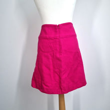 Load image into Gallery viewer, Hobbs London Mini Skirt Hot Pink UK 14 100% Wool Lined A Line Work Office
