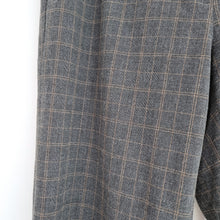 Load image into Gallery viewer, East Trousers Tweed Check Grey Straight Wide Leg Tailored Dress Pants Work 16
