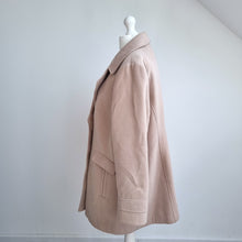 Load image into Gallery viewer, BM Collection Pea Coat UK 24  Beige Double Breasted Smart Camel Style Jacket
