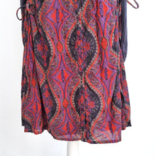 Load image into Gallery viewer, Joe Browns Dress Paisley Lace Up Sides Lined Cotton Button Down Long Sleeves 18
