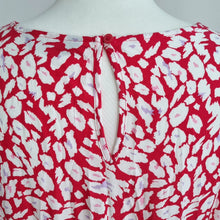 Load image into Gallery viewer, M&amp;S Dress Leopard Print UK 20 Hot Pink Mini Belted Animal Viscose Short Sleeves
