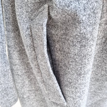 Load image into Gallery viewer, Sleeveless Belted Duster Jacket Waistcoat Grey Midi Pockets Trenchcoat One Size
