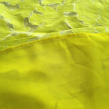 Load image into Gallery viewer, Whistles Midi Skirt Lace UK 6 Neon Yellow Straight Cotton Silk Lined Party
