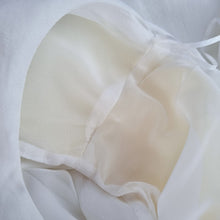 Load image into Gallery viewer, Zara White Mini Dress NEW Grecian Shoulders Pads Tunic Sleeveless Medium Lined
