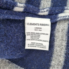 Load image into Gallery viewer, Clements Ribeiro Coat Checked Wool Blend Blue Bold Plaid Pockets Tartan 16 XL
