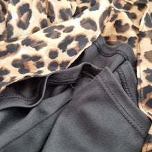 Load image into Gallery viewer, Dusk Dress Leopard Print NEW Size 18 Frill Chiffon Animal Lined Long Sleeves
