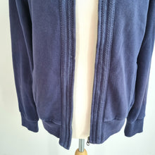 Load image into Gallery viewer, M&amp;S Zip Up Sweatshirt Jacket UK 14 Women Blue Casual Athleisure Fleece Lined

